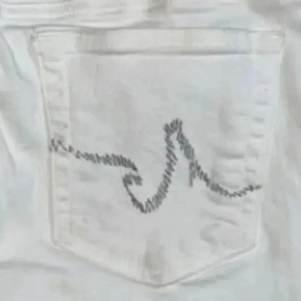 AG Adriano Goldschmied the Capri White Denim Capri 5-Pocket Jeans Women size 30